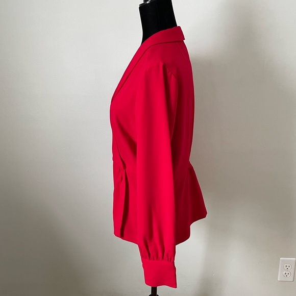 J CREW Drapey Faux-Wrap Top in 365 Crepe 10T - Picture 10 of 11